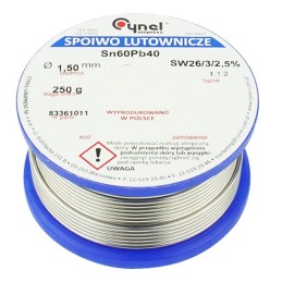Juotostina Cynel 1,50mm 250g | LC60-SW26 | S-Sn60Pb40