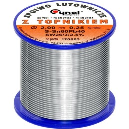 Juotostina Cynel 2,00mm 250g | LC60-SW26 | S-Sn60Pb40