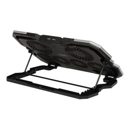 Laptop-jäähdytysalusta RGB | 6 tuuletinta & Puhelinteline | Gaming