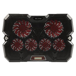 Laptop-jäähdytysalusta RGB | 6 tuuletinta & Puhelinteline | Gaming