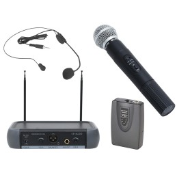 Langaton Mikrofonisarja BLOW | Käsimikrofoni & Headset | VHF 50 m | 2 Kanavaa