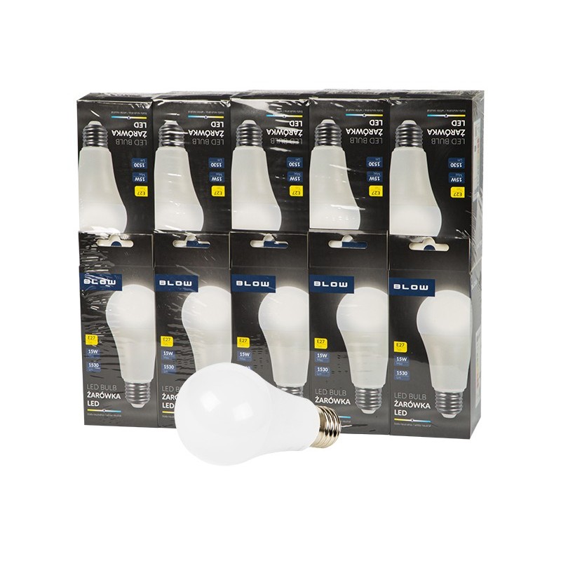 LED-polttimo E27 15W 1200lm | 10 kpl pakkaus | Neutraali valkoinen