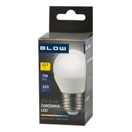 LED-polttimo E27 7W 610lm | 10 kpl pikkupallo | Neutraali