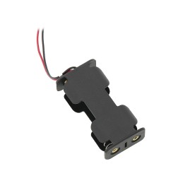 Kapea paristokotelo 2xAA (R6) johdoilla | 23 kpl pakkaus | 55x25mm