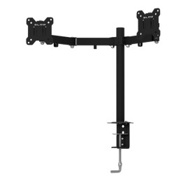 Kahden näytön pöytäteline 10-32" | VESA 75/100 | 8kg/varsi