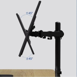 Kahden näytön pöytäteline 10-32" | VESA 75/100 | 8kg/varsi