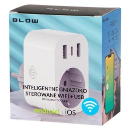 Älypistorasia WiFi TUYA | 2x USB-A | 1x USB-C | 16A | Etäohjaus