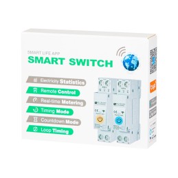 WiFi-rele energiamittarilla DIN-kiskoon | TUYA | 1-63A | Smart Life