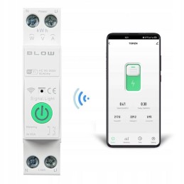 WiFi-rele energiamittarilla DIN-kiskoon | TUYA | 1-63A | Smart Life