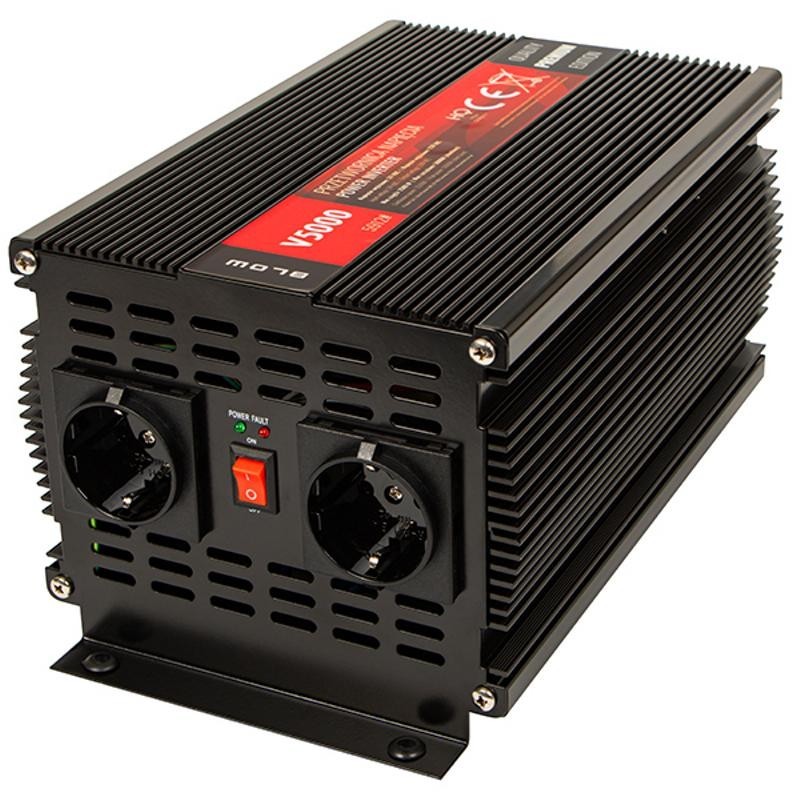BLOW HRP-2500 Jännitteenmuunnin | 24V - 230V | 2500W/5000W | Invertteri