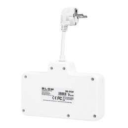 Haaroitin PS-310 3-paikkaa | Lyhyt 0,1 m johto | Valkoinen kytkimellä