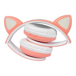 Pinkit Cat Ear -kuulokkeet lapsille | RGB LED | Bluetooth 5.0