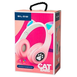 Pinkit Cat Ear -kuulokkeet lapsille | RGB LED | Bluetooth 5.0