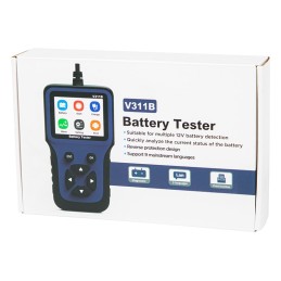 Akkulaturi ja testilaite 12V LCD | USB-C | 10 - 250 Ah