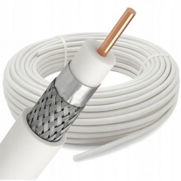 Antennikaapeli RG6-U 100m CU | 1,02mm täyskupari & Tuplasuojattu