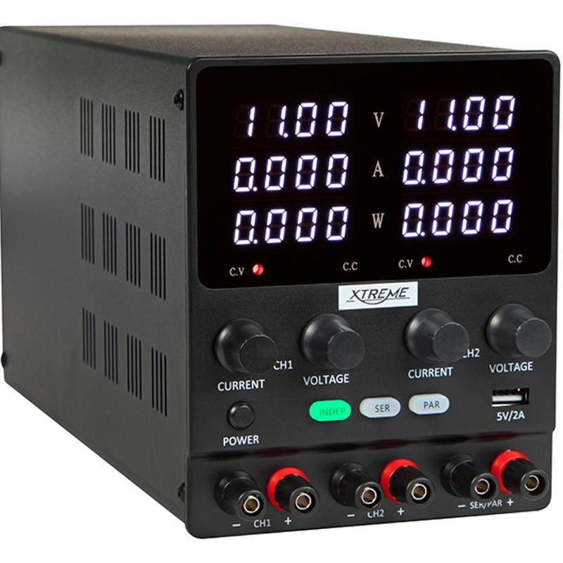 XTREME Laboratoriovirtalähde 0-30V 10A | Tarkka huoltokäyttöön | Digitaalinen näyttö
