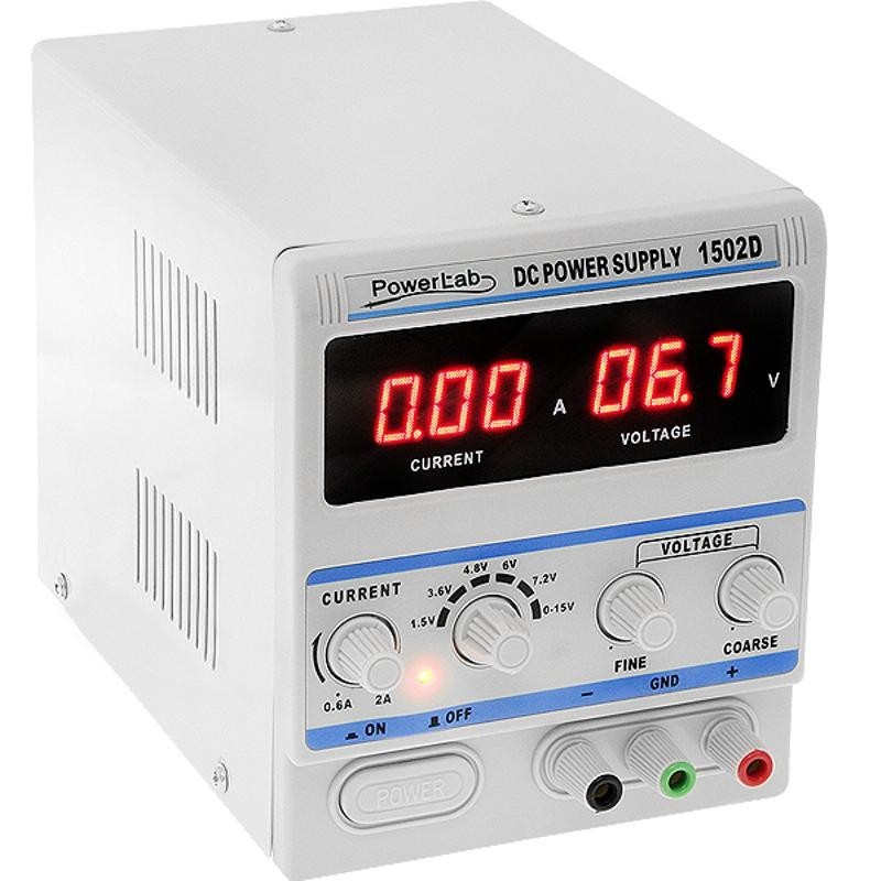 Laboratoriovirtalähde 0-15V 2A | Säädettävä tasavirtalähde | LED