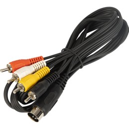 Audiokaapeli DIN 5-pin - 4 x RCA | 1,5 m | Vintage-liitäntä