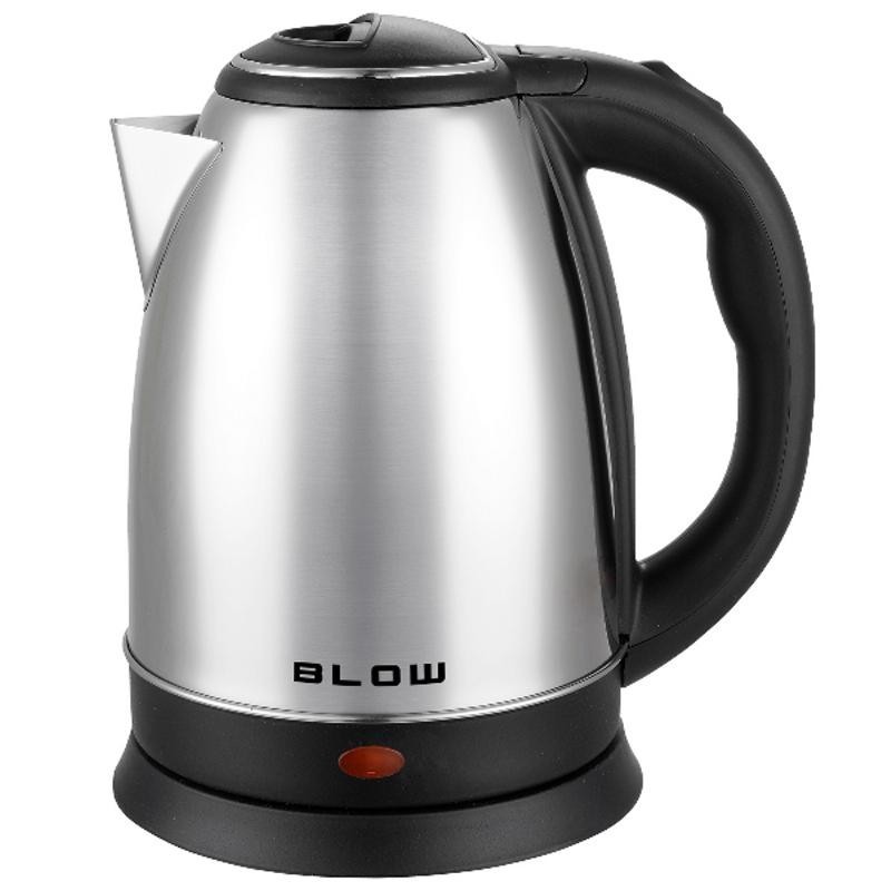 Vedenkeitin Ruostumaton Teräs 1.8L | 2000W | Musta-Hopea