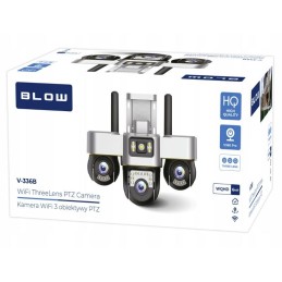 Valvontakamera Blow 6MP Wi-Fi | Kolmoiskamera | V380 PRO