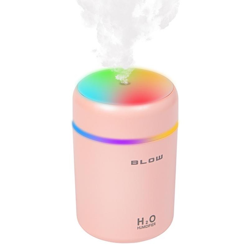 Ilmankostutin RGB LED | Aromaterapia ja ultraääni | Vaaleanpunainen