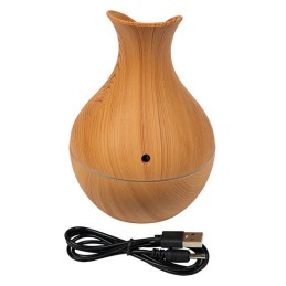 Ultraääni-ilmankostutin ja aromadiffuusori | LED-valo | Puukuvio