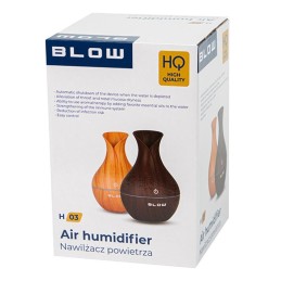 Ultraääni-ilmankostutin ja aromadiffuusori | LED-valo | Tummanruskea