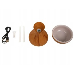 Ultraääni-ilmankostutin ja aromadiffuusori | LED-valo | Puukuvio