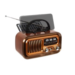 RA16 Retro-radio Bluetooth | Aurinkopaneeli ja Powerbank