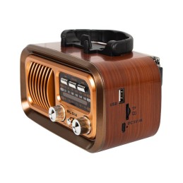 RA16 Retro-radio Bluetooth | Aurinkopaneeli ja Powerbank