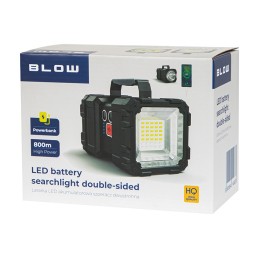 Kaksipuolinen LED-hakuvalaisin | 40W | Powerbank | 450 lm