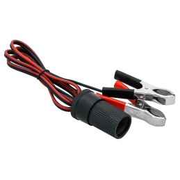 Tupakansytytinadapteri akkuun | Krokotiililiittimet | 1,2 m