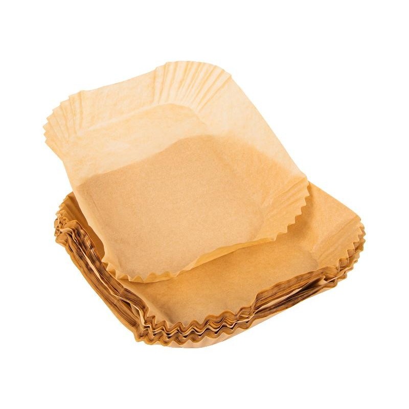 Airfryer leivinpaperi 24x24cm | 100 kpl | Kiertoilmakypsennin