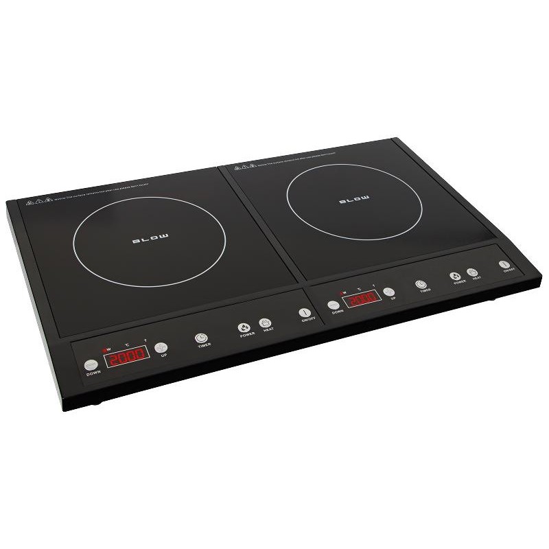 Kaksoisinduktioliesi BLOW 4000W | Ultraohut muotoilu | Hipaisukytkimet & LED