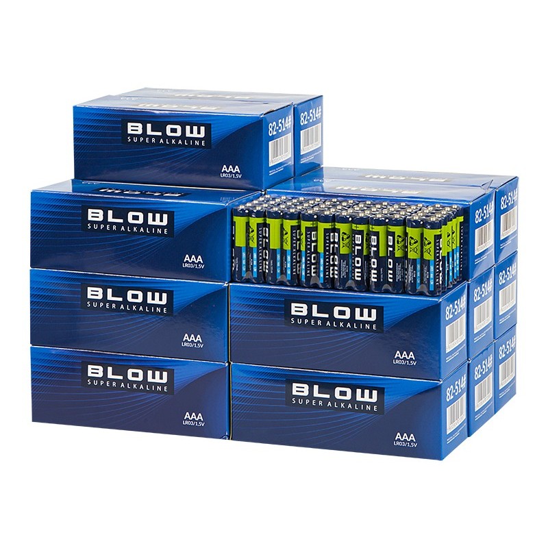 BLOW LR3 AAA-alkaliparisto | 720 kpl tukkupakkaus | 1.5V tehopakkaus