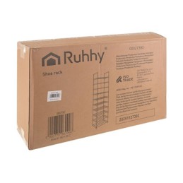 Kenkähylly 10 tasoa – 20 paria, 50 kg, musta