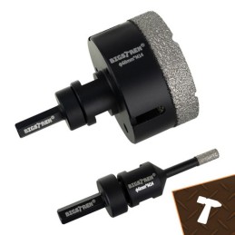 Timanttiporasarja M14 (6–68 mm) + Adapteri | 6 osaa