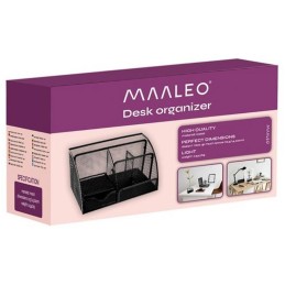 Metallinen pöytäjärjestejä - 6 lokeroa + laatikko | Musta