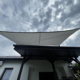 Aurinkovarjopurje 3x2m Harmaa | Tyylikäs ja Kestävä Aurinkosuoja