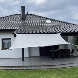 Aurinkovarjopurje 3x2m Harmaa | Tyylikäs ja Kestävä Aurinkosuoja