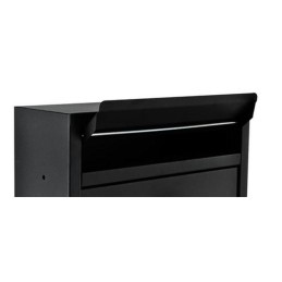 Musta Postilaatikko | Ruostumaton Galvanoitu Teräs + 2 Avainta