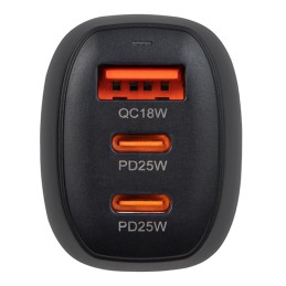 Autolaturi G50C 68W | 3xUSB-A + 2xUSB-C | Power Delivery