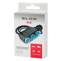 Auton tupakansytytin-jakaja 12V-24V | 2x USB | 100W Teho