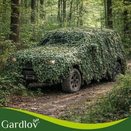 Naamioverkko 4x6m | Woodland-maastokuvio | 100 nippusidettä