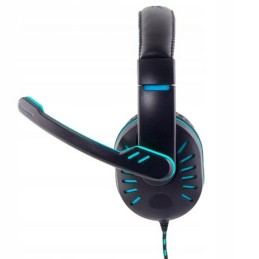Esperanza CROW Gaming-kuulokkeet mikrofonilla | Sininen/Musta