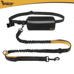 Juoksuvyö ja joustotalutin isolle koiralle | 50 kg | Heijastava