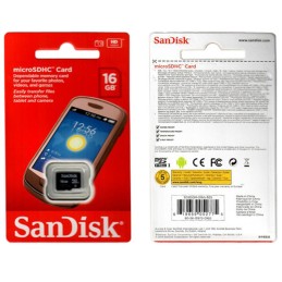 SanDisk 16GB microSDHC -muistikortti (Class 4) | Luotettava tallennustila