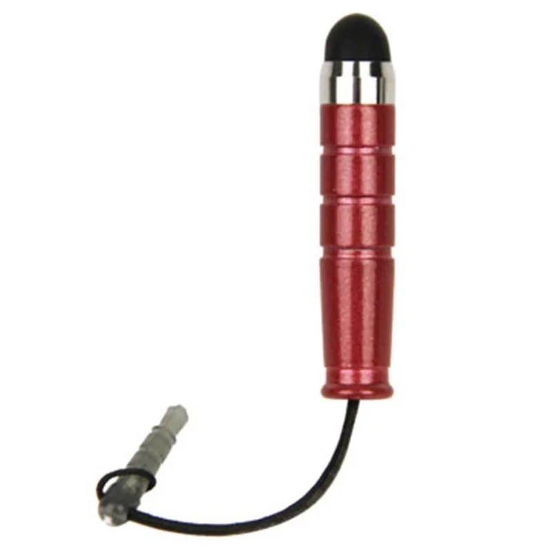 Soft Touch Stylus-kynä 3,5mm kiinnityksellä | Punainen