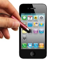 Soft Touch Stylus-kynä 3,5mm kiinnityksellä | Punainen