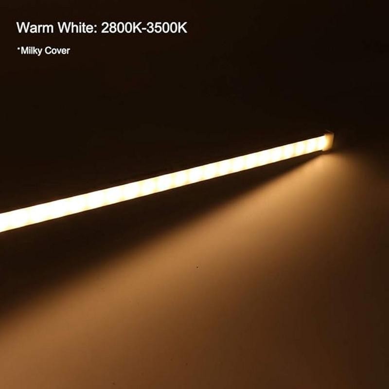 USB LED-valolista kytkimellä | 35cm Lämmin valkoinen | 500lm Alumiini
